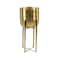 CosmoLiving by Cosmopolitan Gold Metal Glam Planter Set